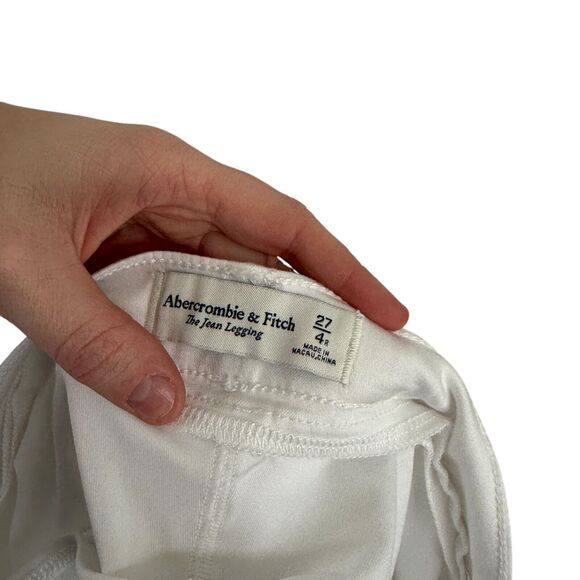 Abercrombie & Fitch Jean Legging White Maternity Jeans Capsole NWT Womens 27/4 - Picture 7 of 9